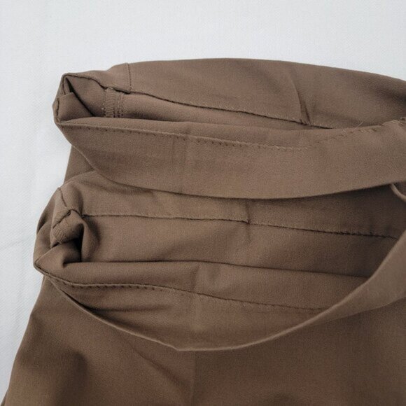EVERLANE Womens Pants Sz 8 The Bi-Stretch Flare Pant Cocoa BROWN Career Hemmed - Picture 15 of 15